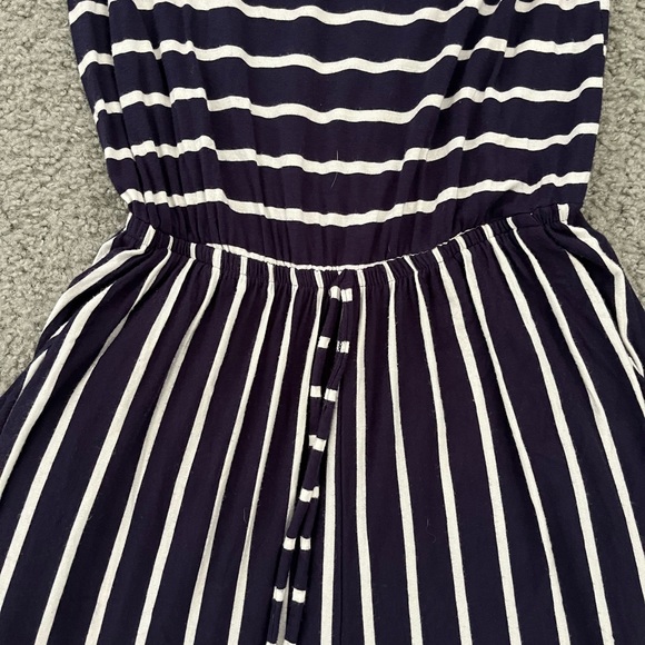 Zenana Outfitters Navy and White Striped Jumpsuit - Picture 4 of 5